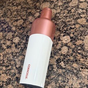 Corkcicle Metallic Pink and White Bottle